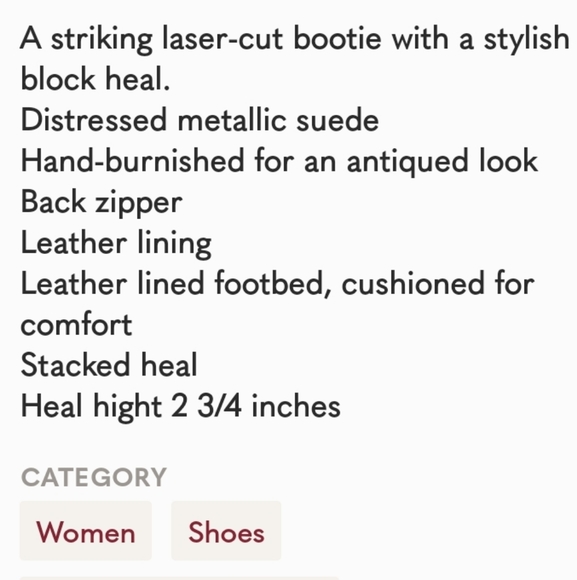 8 SÖFFT WESTWOOD 2 Metallic Gold Tan Lazer Cut Leather 2¾" Stacked Heel Booties - Picture 2 of 13